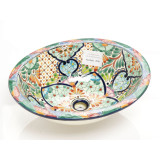 Delora - Mexikanisches Talavera buntes Waschbecken