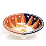 Solaluna - Mexikanisches Talavera buntes Waschbecken