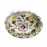 Delicia - Mexikanisches Talavera Einbauwaschbecken
