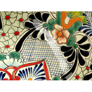 Delicia - Mexikanisches Talavera Einbauwaschbecken