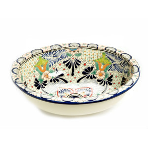 Delicia - Mexikanisches Talavera Einbauwaschbecken