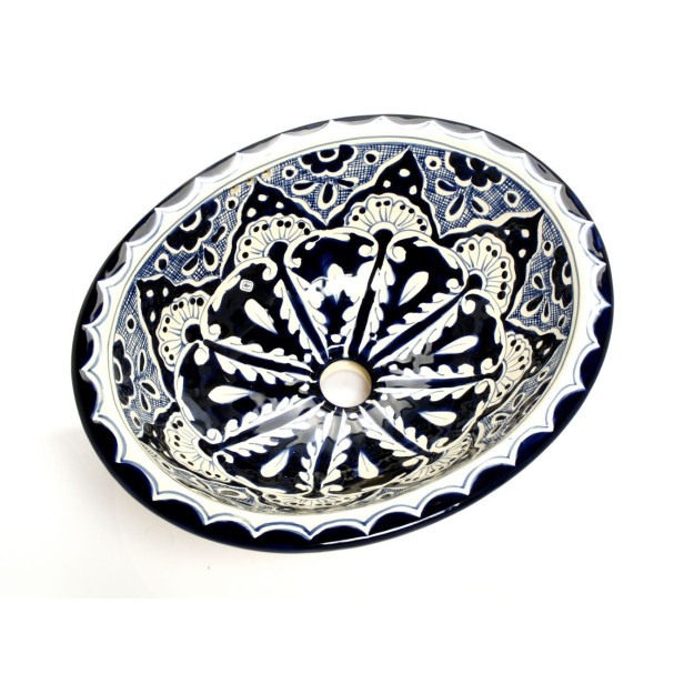 Delfina - Mexikanisches Talavera buntes Waschbecken