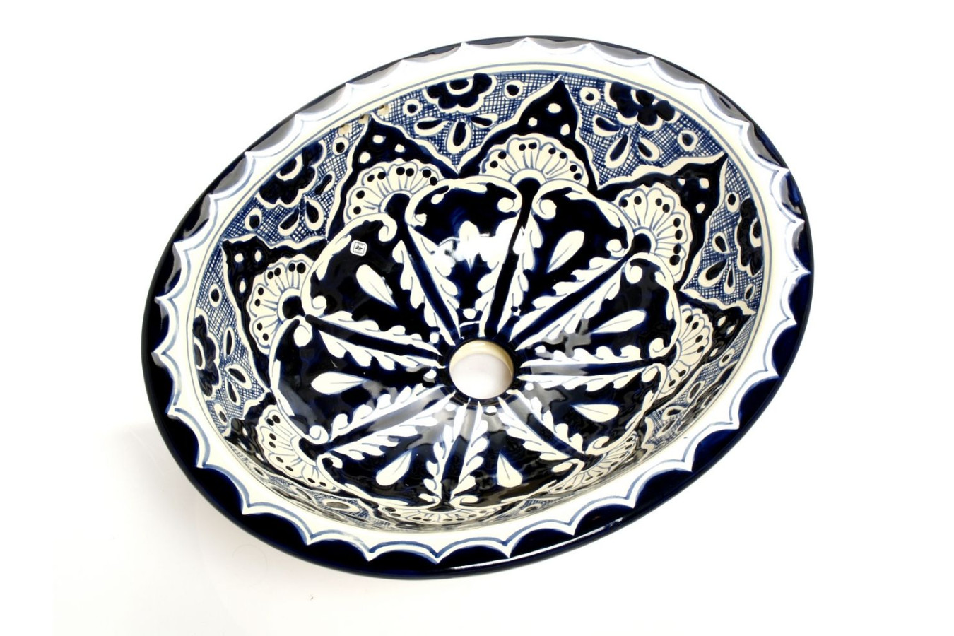 Delfina - Mexikanisches Talavera buntes Waschbecken