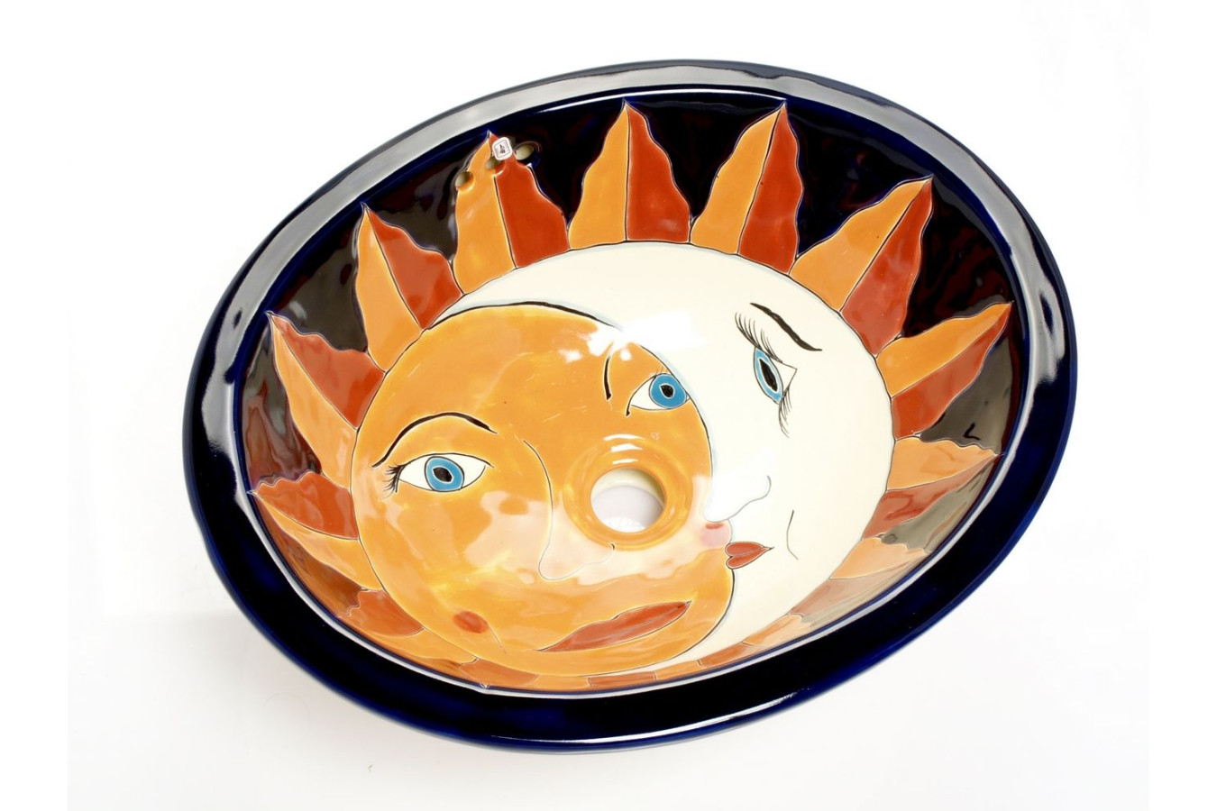 Juanita - Mexikanisches Talavera buntes Waschbecken