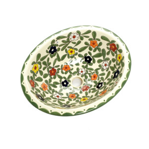 Dona - Mexikanisches Talavera Einbauwaschbecken