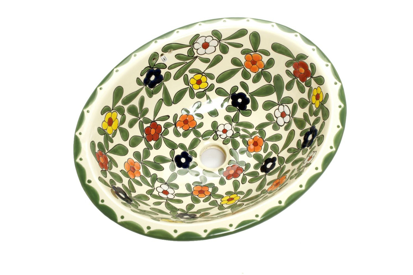 Dona - Mexikanisches Talavera Einbauwaschbecken