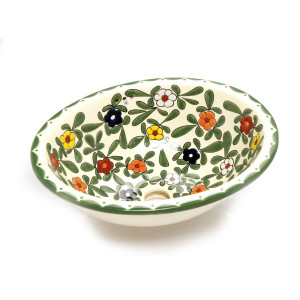 Dona - Mexikanisches Talavera Einbauwaschbecken