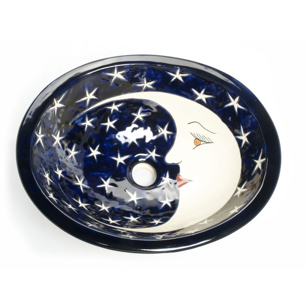 La Luna - Mexikanisches Einbauwaschbecken Talavera