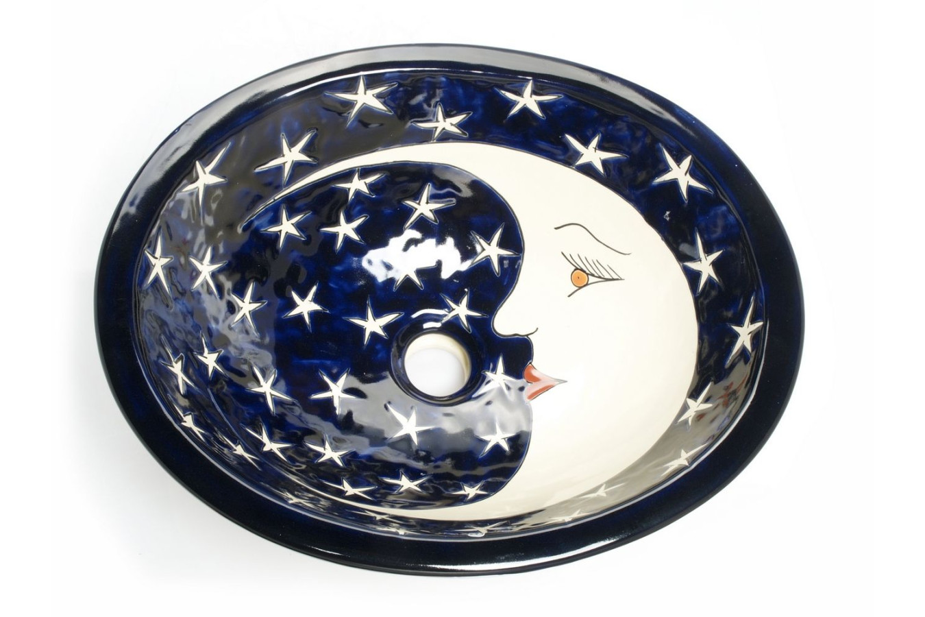 La Luna - Mexikanisches Einbauwaschbecken Talavera