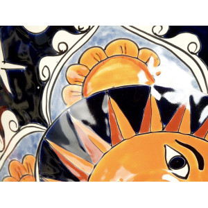 Dafne - Mexikanisches Talavera Einbauwaschbecken