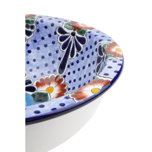 Floresa - Ovales Talavera Einbauwaschbecken