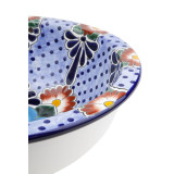 Floresa - Ovales Talavera Einbauwaschbecken
