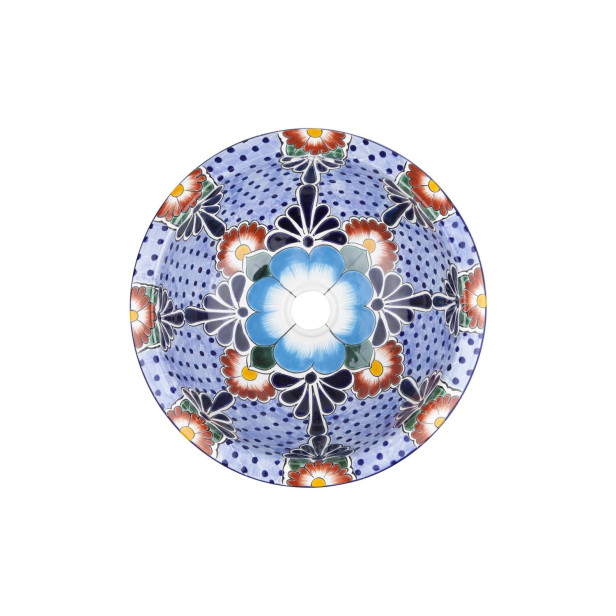 Floresa - Ovales Talavera Einbauwaschbecken