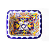 Linda - Talavera rechteckiges Waschbecken