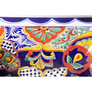 Linda - Talavera rechteckiges Waschbecken
