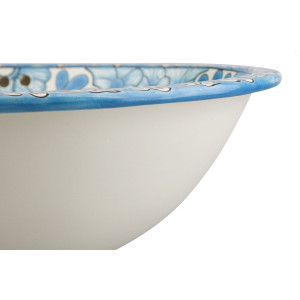 Lorena - Mexikanisches Talavera Einbauwaschbecken