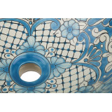 Lorena - Mexikanisches Talavera Einbauwaschbecken