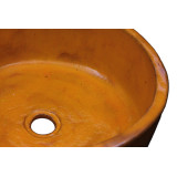 Joanna - Handgefertigtes Aufsatzwaschbecken in Orange