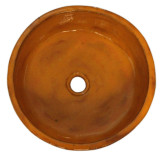 Joanna - Handgefertigtes Aufsatzwaschbecken in Orange