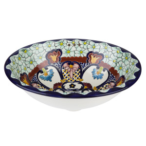 Juanetta - Mexikanisches Einbauwaschbecken Talavera