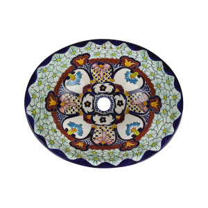 Juanetta - Mexikanisches Einbauwaschbecken Talavera