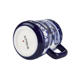 Becher Talavera - relief, kobaltfarben - 350 ml