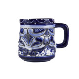 Becher Talavera - relief, kobaltfarben - 350 ml