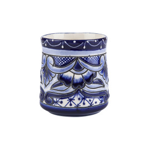 Becher Talavera - relief, kobaltfarben - 350 ml
