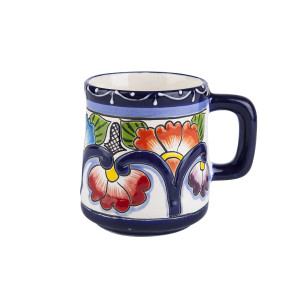 Becher Talavera - Blumenmuster - 350 ml