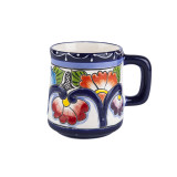 Becher Talavera - Blumenmuster - 350 ml