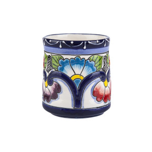 Becher Talavera - Blumenmuster - 350 ml