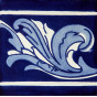 Cenefa Asturias - Talavera Cobalt Fliesen 15 x 15 - 22 Stück 