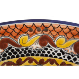 Ynes - Oranges mexikanisches Waschbecken