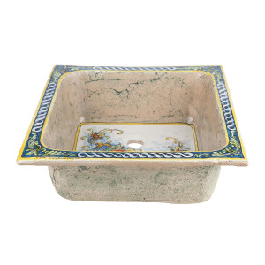 Terra - handgemachte italienische Spüle - 42 x 42