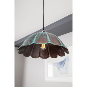 Uchuva - patinierte mexiko Lampe - reines Kupfer