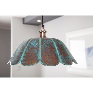 Uchuva - patinierte mexiko Lampe - reines Kupfer