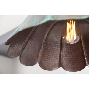 Uchuva - patinierte mexiko Lampe - reines Kupfer