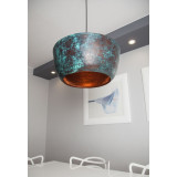 Ciruela - patinierte Lampe aus Mexiko - reines Kupfer