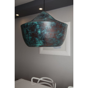 Ciruela - patinierte Lampe aus Mexiko - reines Kupfer