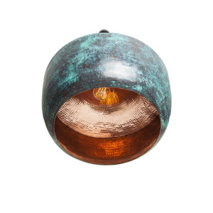 Ciruela - patinierte Lampe aus Mexiko - reines Kupfer