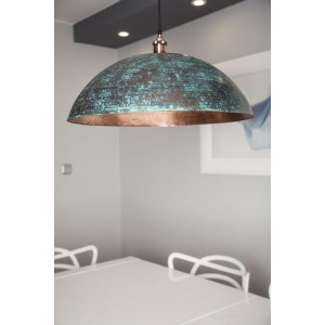 Sandia Verde XL - patinierte Kupferlampe aus Mexiko