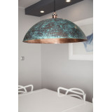 Sandia Verde XL - patinierte Kupferlampe aus Mexiko