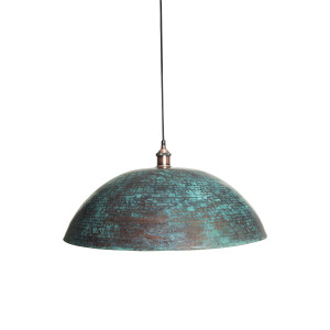 Sandia Verde XL - patinierte Kupferlampe aus Mexiko