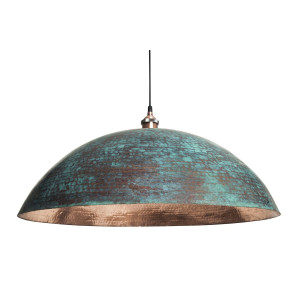 Sandia Verde XL - patinierte Kupferlampe aus Mexiko