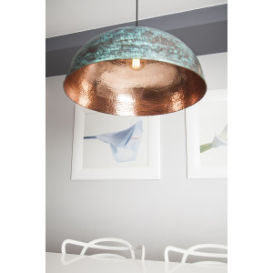 Sandia Verde - eine Kupferlampe aus Mexiko mit Patina