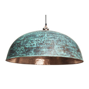 Sandia Verde - eine Kupferlampe aus Mexiko mit Patina