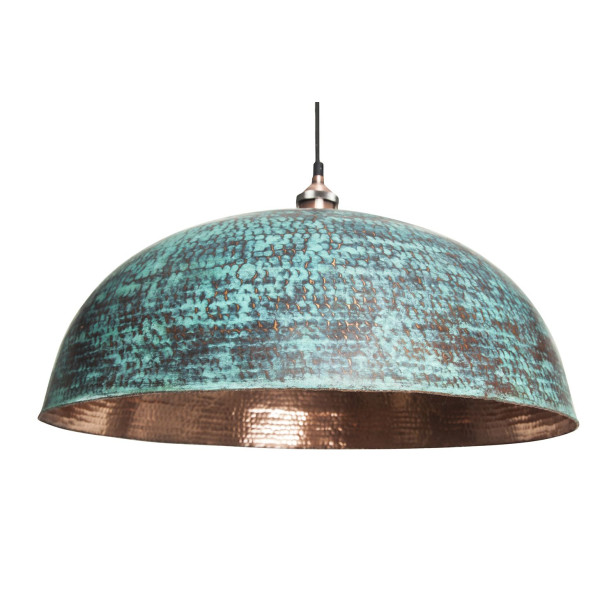 Sandia Verde - eine Kupferlampe aus Mexiko mit Patina