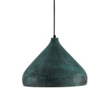 Fresa Verde - dekorative Kupferlampe mit Patina überzogen