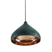 Fresa Verde - dekorative Kupferlampe mit Patina überzogen
