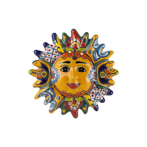 Sonne  handgemalt aus Mexiko - 32 cm